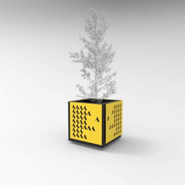Fioriera Cube per l'arredo urbano